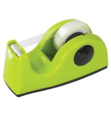 Диспенсер для клейкой ленты BRAUBERG настольный, утяжеленный, средний, салатовый, 11,8х5х5 см, 440143