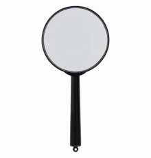 Лупа просмотровая BRAUBERG, диаметр 75 мм, увеличение 5, 451800