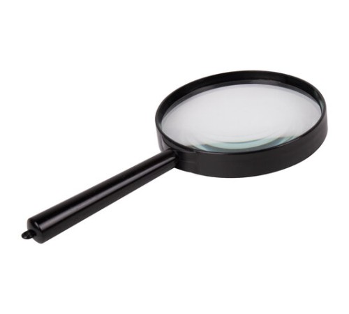 Лупа просмотровая BRAUBERG, диаметр 90 мм, увеличение 3, 451801