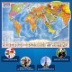 Карта мира политическая 117х80 см, 1:28М, с ламинацией, интерактивная, в тубусе, BRAUBERG, 112385