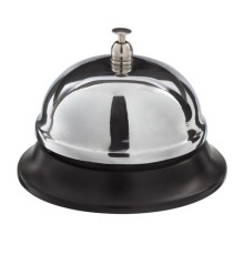 Звонок настольный для ресепшн, хромированный, диаметр 8,5 см, BRAUBERG, 454410