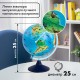 Глобус зоогеографический GLOBEN "Классик Евро", 25 см, с подсветкой, детский, Ке012500270