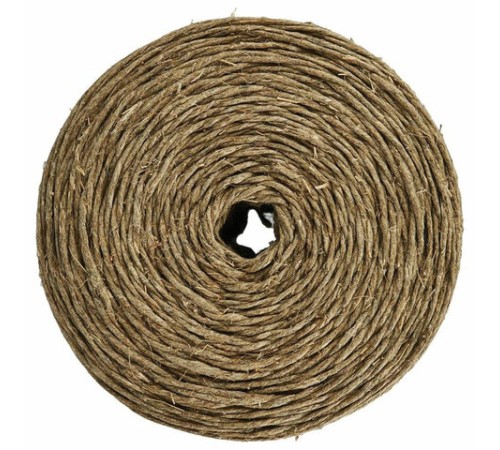 Шпагат льняной банковский, диаметр 1,5 мм, длина 400 м, линейная плотность 1250 текс, BRAUBERG, 600115