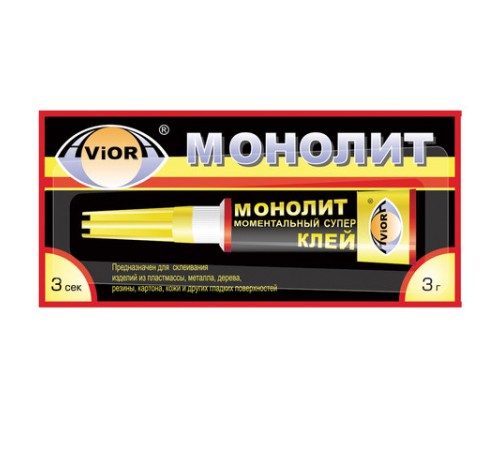 Клей моментальный МОНОЛИТ, 3 г, отрывная мультикарта, 403-001