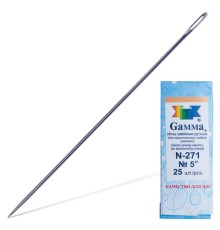 Иглы для прошивки документов (игла цыганская), комплект 25 шт., размер 12 см, бумажная упаковка, N-271