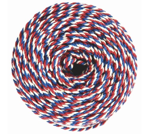 Нить хлопчатобумажная для прошивки документов, ТРИКОЛОР, диаметр 1,6 мм, длина 120 м, сменный блок, BRAUBERG, 601814