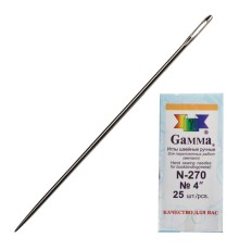 Иглы для прошивки документов (игла цыганская), комплект 25 шт., размер 10 см, бумажная упаковка, N-270