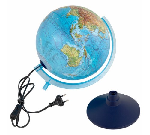 Глобус интерактивный + очки VR физический / политический Globen, 25 см, с подсветкой, INT12500284