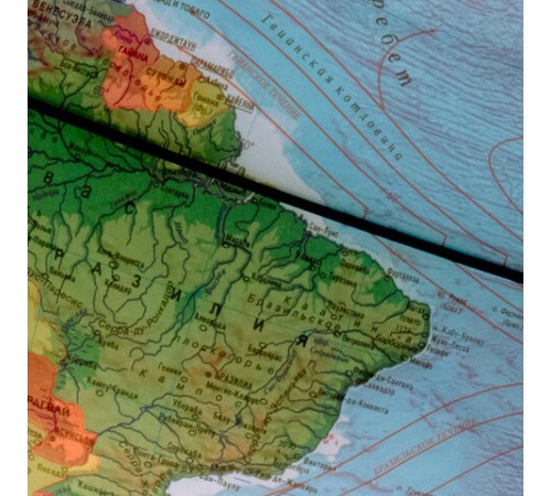 Глобус интерактивный + очки VR физический / политический Globen, 25 см, с подсветкой, INT12500284