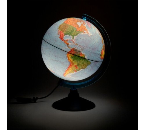 Глобус интерактивный + очки VR физический / политический Globen, 25 см, с подсветкой, INT12500284