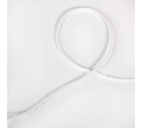 Нить лавсановая для прошивки документов, БЕЛАЯ, диаметр 2 мм, длина 250 м, ЛШ 640, BRAUBERG, 604988