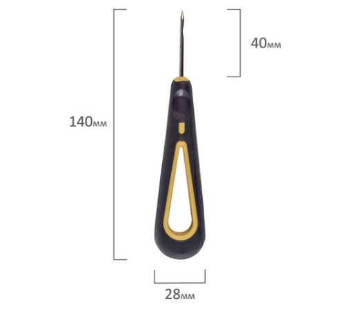 Набор для прошивки документов (шило с ушком, нить 60 м), в блистере, STAFF, 605383