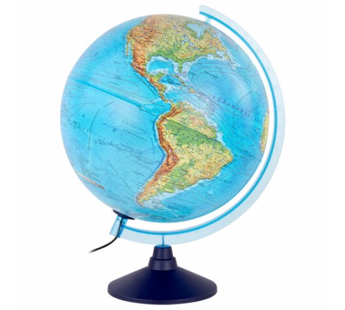 Глобус интерактивный + очки VR физический / политический Globen, 32 см, с подсветкой, INT13200288