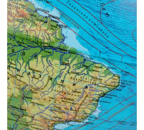 Глобус интерактивный + очки VR физический / политический Globen, 32 см, с подсветкой, INT13200288