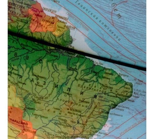 Глобус интерактивный + очки VR физический / политический Globen, 32 см, с подсветкой, INT13200288