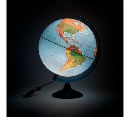 Глобус интерактивный + очки VR физический / политический Globen, 32 см, с подсветкой, INT13200288
