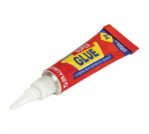 Клей моментальный (суперклей) BRAUBERG, 3 г, ПРОЧНЫЙ, отрывная мультикарта, 605566