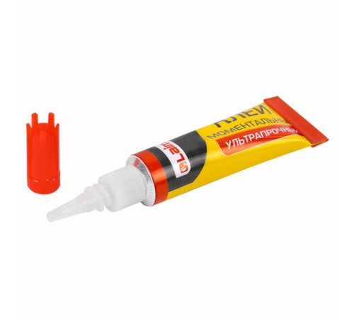 Клей моментальный (суперклей) LAIMA, 3 г, УЛЬТРАПРОЧНЫЙ, отрывная мультикарта, 605567