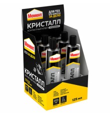 Клей универсальный МОМЕНТ Кристалл, 125 мл, в шоу-боксе, 873867