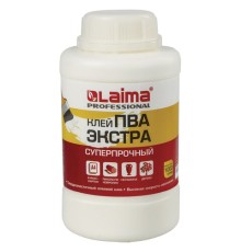 Клей ПВА Экстра Суперпрочный 1 кг (керамика, ткань, кожа, дерево, бумага, картон), LAIMA, 606432