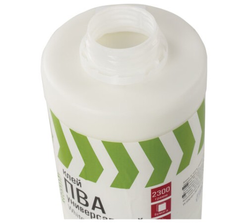 Клей ПВА универсальный 2,3 кг (бумага, картон, дерево), STAFF, 606433