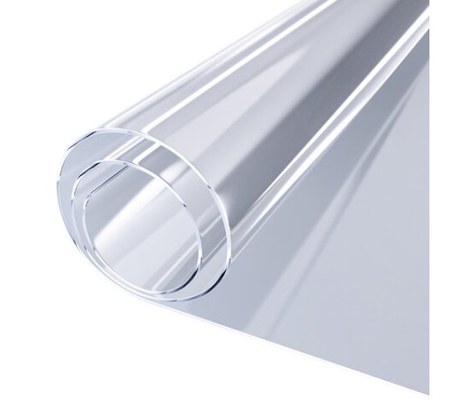 Коврик-подкладка, скатерть ПВХ прозрачная, гибкое/мягкое стекло, 120х75 см, 0,5 мм, DASWERK (ДАСВЕРК), 607876