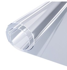 Коврик-подкладка, скатерть ПВХ прозрачная, гибкое/мягкое стекло, 120х75 см, 0,8 мм, DASWERK (ДАСВЕРК), 607879