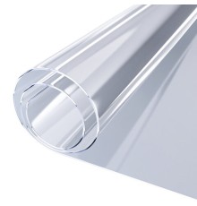 Коврик-подкладка, скатерть ПВХ прозрачная, гибкое/мягкое стекло, 140х60 см, 0,5 мм, DASWERK (ДАСВЕРК), 607880