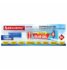 Клей-гель моментальный (суперклей) BRAUBERG 