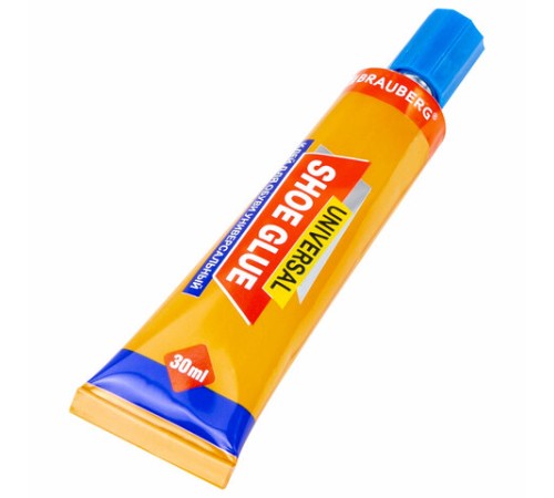 Клей универсальный обувной водостойкий BRAUBERG EXTRA, 30 мл, прочный, блистер, 608105