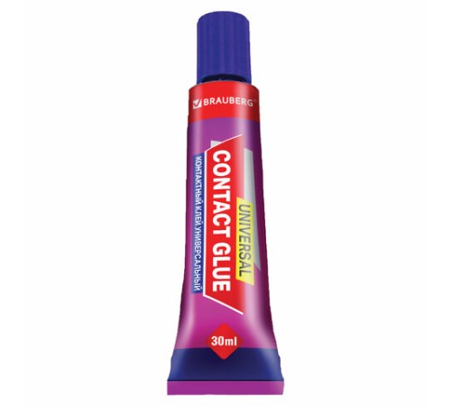 Клей контактный универсальный BRAUBERG EXTRA, 30 мл, прочный, блистер, 608106