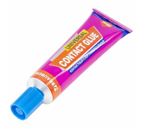 Клей контактный универсальный BRAUBERG EXTRA, 30 мл, прочный, блистер, 608106