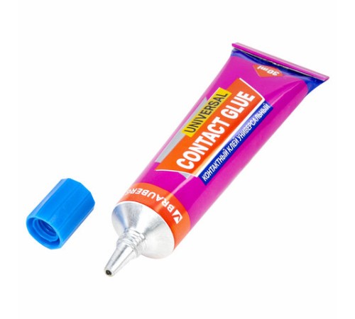 Клей контактный универсальный BRAUBERG EXTRA, 30 мл, прочный, блистер, 608106