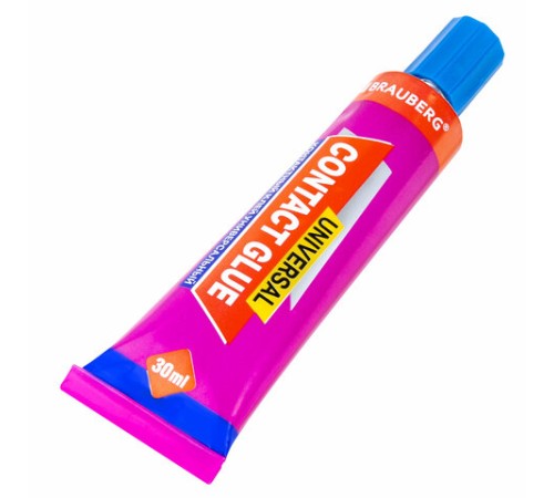 Клей контактный универсальный BRAUBERG EXTRA, 30 мл, прочный, блистер, 608106