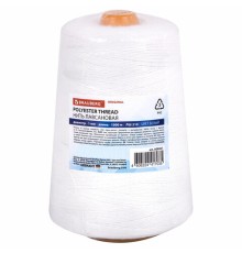 Нить лавсановая для прошивки, БЕЛАЯ диаметр 1 мм, 1000 м, ЛШ 210, BRAUBERG ORIGINAL, 608921