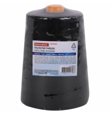 Нить лавсановая для прошивки, ЧЕРНАЯ, диаметр 1 мм, 1000 м, ЛШ 210, BRAUBERG ORIGINAL, 608924