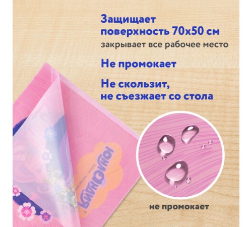 Настольное покрытие ЮНЛАНДИЯ для труда и творческих занятий, ПВХ, 