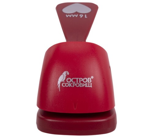 Дырокол фигурный 1 шт., диаметр вырубки 16 мм, 8 видов ассорти, ОСТРОВ СОКРОВИЩ, 665225