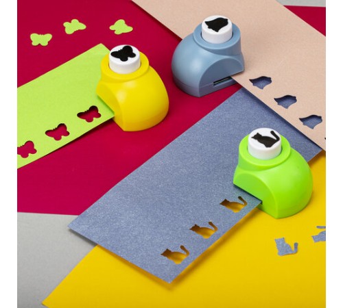 Дыроколы фигурные, НАБОР 12 видов, диаметр вырубки 16 мм, ОСТРОВ СОКРОВИЩ, 665227