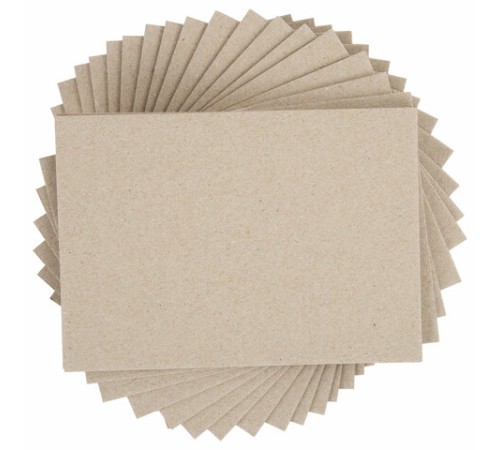 Картон переплетный, толщина 1,5 мм, А5 (148х210 мм), КОМПЛЕКТ 20 шт., BRAUBERG ART, 665558