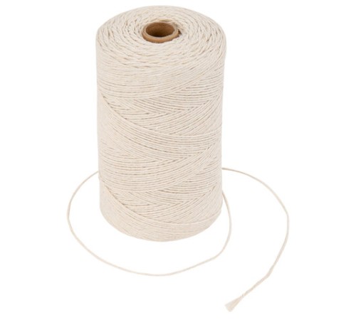 Шпагат хлопковый для прошивки документов, вязания, макраме, длина 500 м, диаметр 1,5 мм, BRAUBERG, 700362