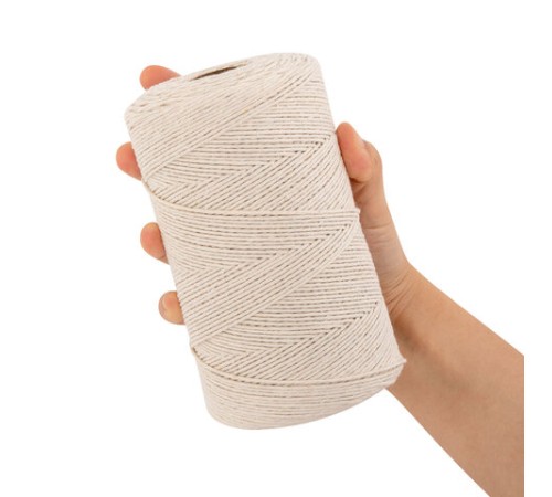 Шпагат хлопковый для прошивки документов, вязания, макраме, длина 500 м, диаметр 1,5 мм, BRAUBERG, 700362