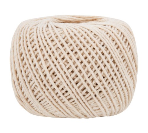 Шпагат хлопковый для прошивки документов, вязания, макраме, длина 200 м, диаметр 2 мм, BRAUBERG, 700363