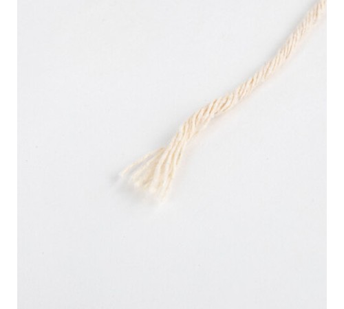 Шпагат хлопковый для прошивки документов, вязания, макраме, длина 200 м, диаметр 2 мм, BRAUBERG, 700363