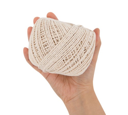 Шпагат хлопковый для прошивки документов, вязания, макраме, длина 200 м, диаметр 2 мм, BRAUBERG, 700363