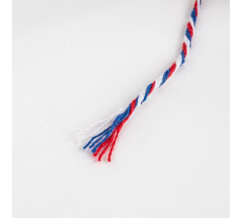 Нить хлопчатобумажная для прошивки документов, ТРИКОЛОР, диаметр 1,6 мм, длина 120 м, BRAUBERG, 700364