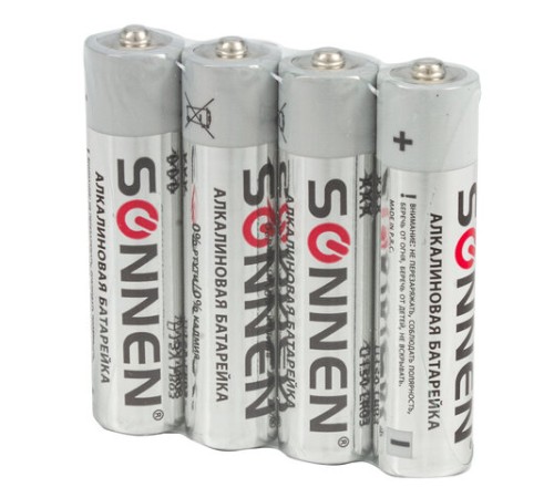 Батарейки КОМПЛЕКТ 24 шт, SONNEN Alkaline, ААА (LR03, 24А), алкалиновые, мизинчиковые, короб, 455096 Батарейки КОМПЛЕКТ 24 шт, SONNEN Alkaline, ААА (LR03, 24А), алкалиновые, мизинчиковые, короб, 455096