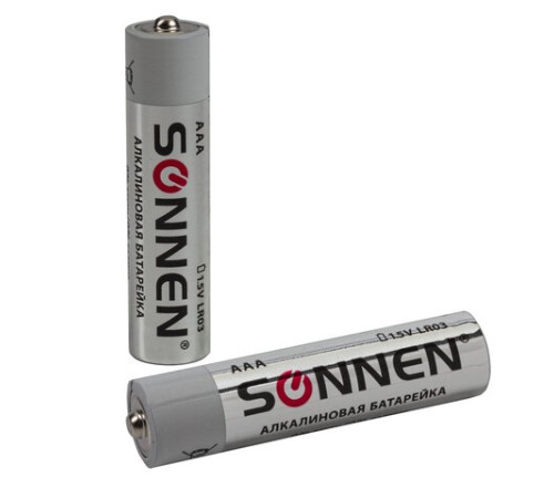 Батарейки КОМПЛЕКТ 24 шт, SONNEN Alkaline, ААА (LR03, 24А), алкалиновые, мизинчиковые, короб, 455096 Батарейки КОМПЛЕКТ 24 шт, SONNEN Alkaline, ААА (LR03, 24А), алкалиновые, мизинчиковые, короб, 455096