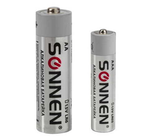 Батарейки КОМПЛЕКТ 30 (20+10) шт., SONNEN Alkaline, AA+ААА (LR6+LR03), в коробке, 455097 Батарейки КОМПЛЕКТ 30 (20+10) шт., SONNEN Alkaline, AA+ААА (LR6+LR03), в коробке, 455097