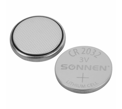 Батарейки литиевые SONNEN Lithium CR2032 "таблетки, дисковые, кнопочные" КОМПЛЕКТ 5 шт., блистер, 455504 Батарейки литиевые SONNEN Lithium CR2032 "таблетки, дисковые, кнопочные" КОМПЛЕКТ 5 шт., блистер, 455504